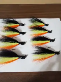 8 Perch Pattern Buck Tail Jigs(price includes shipping)
