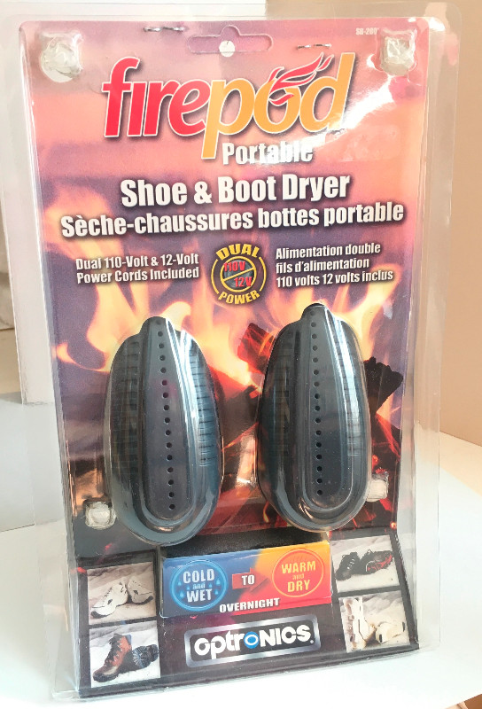 Optronics Firepod Portable Shoe & Boot Dryer Dual Adaptor & Cord in Ski in Kitchener / Waterloo