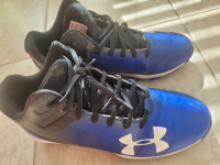 Under armour baseball cleats and Nike soccer shoes