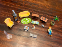 Playmobil-Salon avec poêle à bois