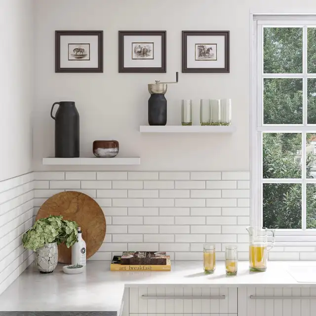 Ballucci Floating Shelves for Wall, 24" Wood Wall Shelf Set of 2 in Bookcases & Shelving Units in Guelph - Image 9