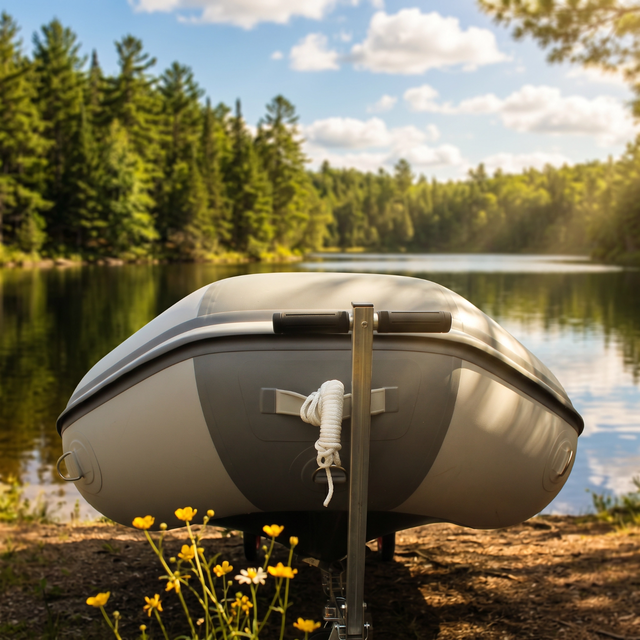 12 ft inflatable boat great for fishing and family use in Fishing, Camping & Outdoors in Gatineau - Image 5