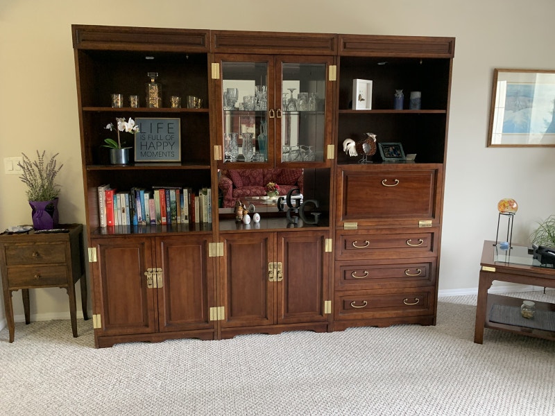 Solid wood 3 section wallunit sold together or separately Bookcases