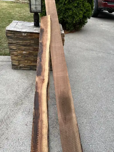 Walnut slabs 12inch wide 8-10-12 foot lengths 1 1/2 inch thick, View more