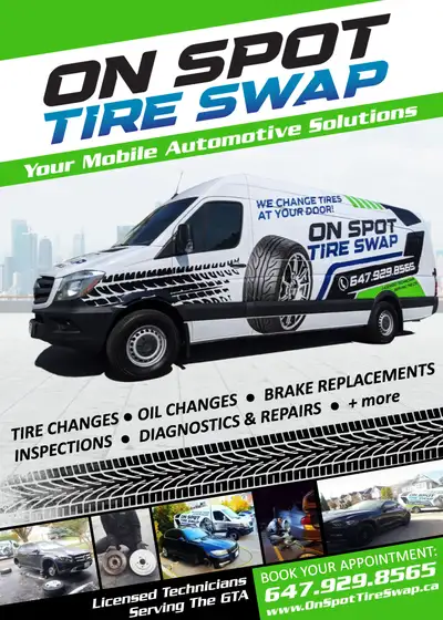 MOBILE MECHANIC "ON SPOT TIRE SWAP", View more