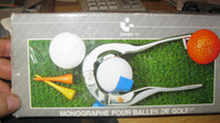Monographe pour balles de golf.