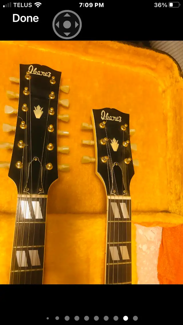 Rare Lawsuit Ibanez double neck 12/6 string guitar in Guitars in Victoria - Image 3
