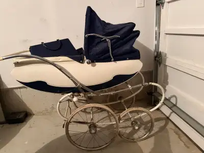 Antique Stroller with the original matching Pram bag and matress, its all original and beautiful and...