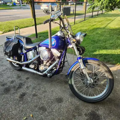 1989 Harley Custom Softail. Great shape, runs strong. 71,637 kms. 11,700 km since total rebuild. 134...