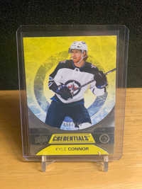 2021/22 UD Credentials Yellow Kyle Connor Wpg Jets 88/299