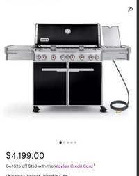 WEBER    E- 470    DELUXE SUMMIT SERIES BBQ - NEW - NG