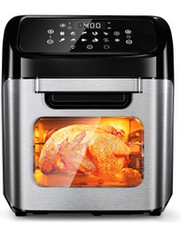 12L (12.7 qt) Large Air fryer Oven with Rotisserie Function