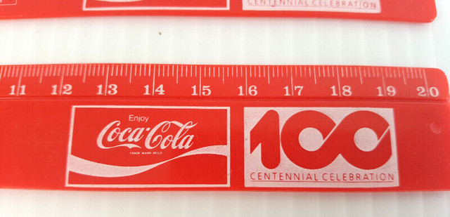 Vintage Coca-Cola 100 Centennial Celebration Rulers in Arts & Collectibles in City of Toronto - Image 2