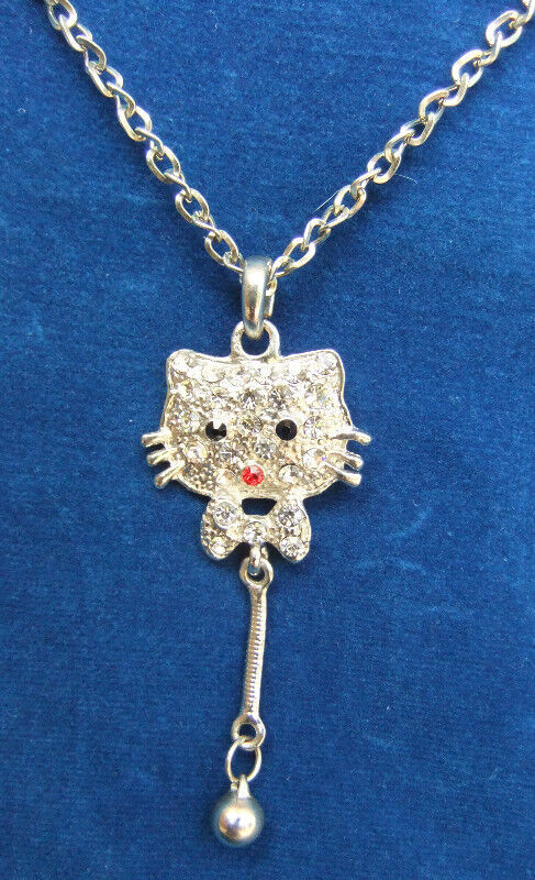 NEW Rhinestone, Miss Kitty, Enamel Cat or Elephant Necklaces in Jewellery & Watches in Mississauga / Peel Region - Image 4