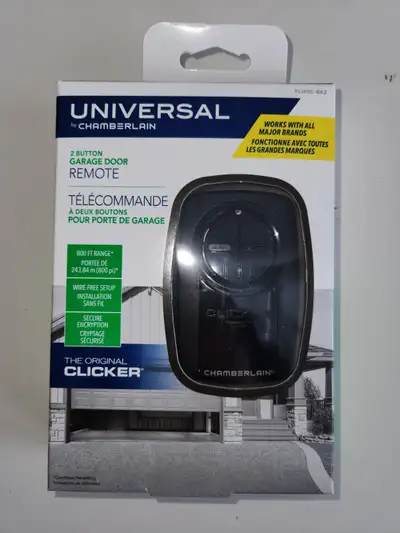 Chamberlain KLIK5C Universal Clicker Remote Control Garage Door, View more