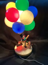 Vintage lampe clown avec ballons