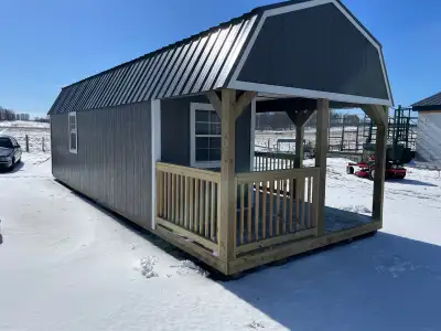Premier 12X32 Lofted Cabin Bunkie Tiny Home