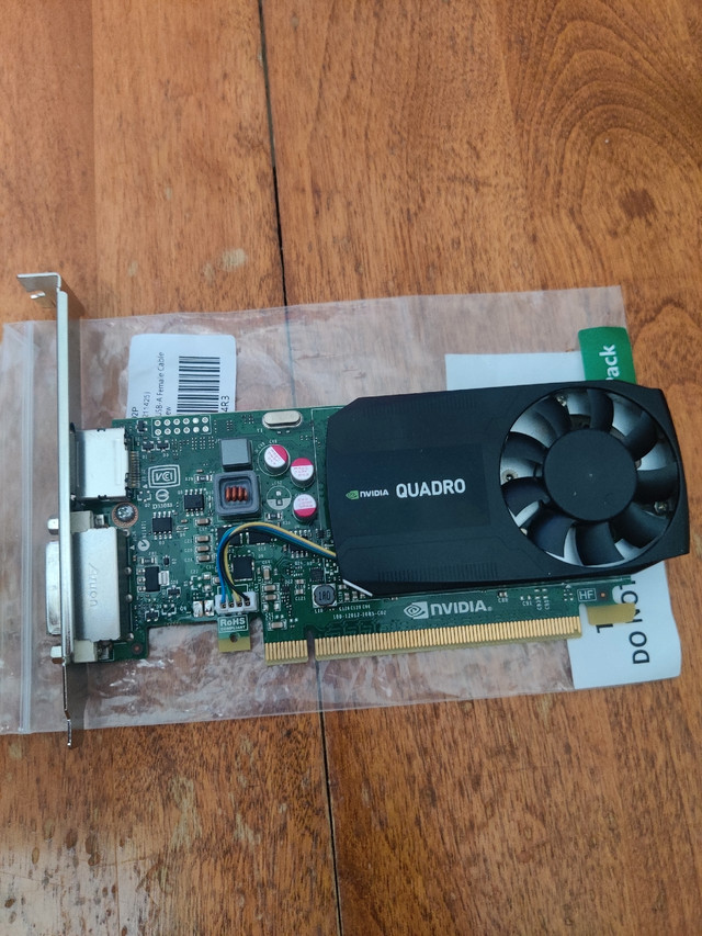 Nvidia Quadro K620 2GB GDDR3 Video card, PCI-E High Profile Card dans Composants de système  à Ville de Montréal