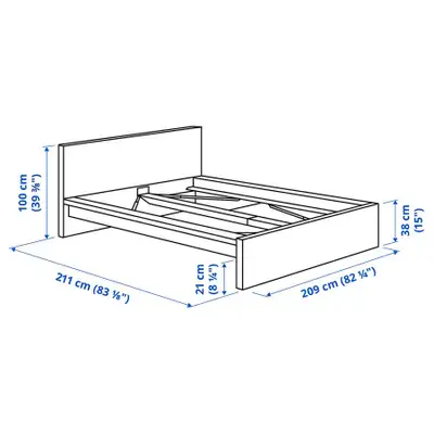 IKEA MALM structure de lit , Très grand, View more
