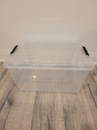 Clear Storage Totes/ Bins.L 21" x W 15" x H 10.5" over 50 avail.