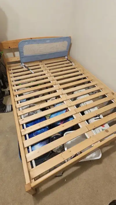 ikea Double Pine wood bed frame *FREE Delivery , View more