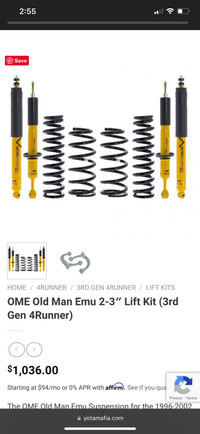 OME EMU 3” lift kit