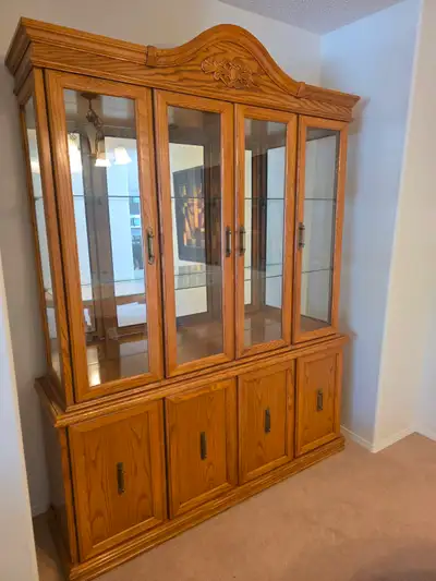Oak Buffet and Hutch, View more
