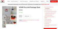 FirstAid4U. WSIB Approved First Aid Package. New.
