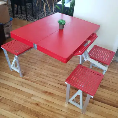 Fine Fly Leisure Folding Pic Nic Table - RED, View more