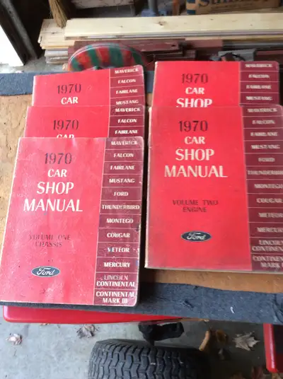 Shop manuals for 1970 ford products