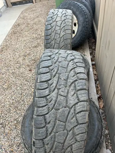 Lt 275 65R 18 Motomaster Total Terrain AT3 light truck tires. 3 are in pretty decent shape the 4th i...