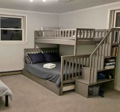 Bunkbed with trundle and stairs for sale - brand new, View more