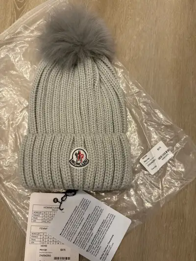 Monclr grey winter hat, View more
