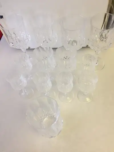 Vintage Crystal Wine / Liquor Stemware LOT X #38, View more