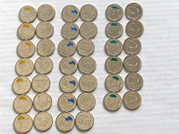 Full roll of 2011 legendary animal coins 
