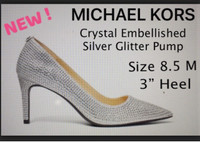 NEW! *MICHAEL KORS* CRYSTAL GLITTER PUMPS-FEMMES/WOMEN’S 8.5