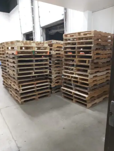 Wooden Pallets Wood Skids 40x48 Cheap Rate Same Day GTA Delivery, View more