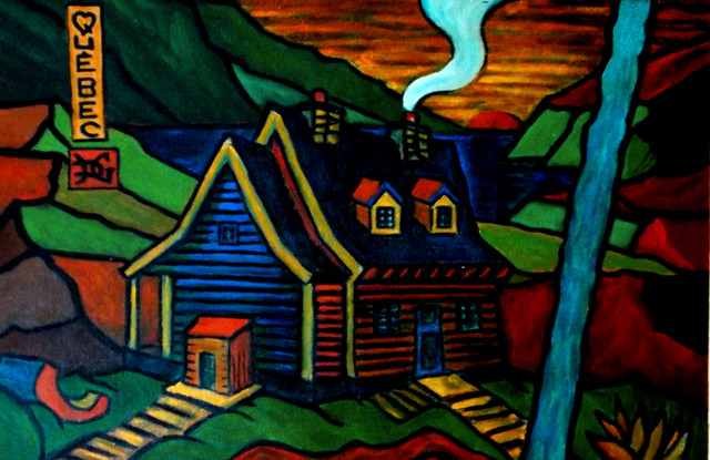 Double Sided Original Painting-Quebec , D.G. in Arts & Collectibles in City of Toronto