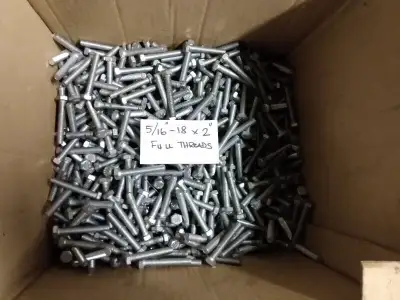 CAPSCREW GR-A ZP 5/16''-18 X 2'' Full Threads bolts, View more
