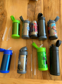 Thermos metal drink containers 