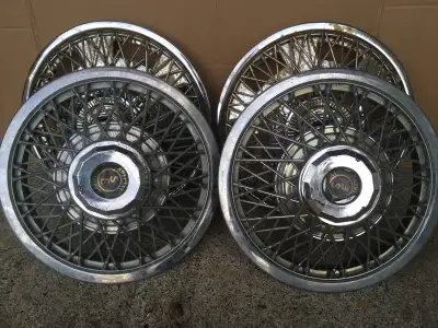 Four 13” wheel discs ideal for your trailer. Needs a good shine. $5.00 each or $15.00 for all four....