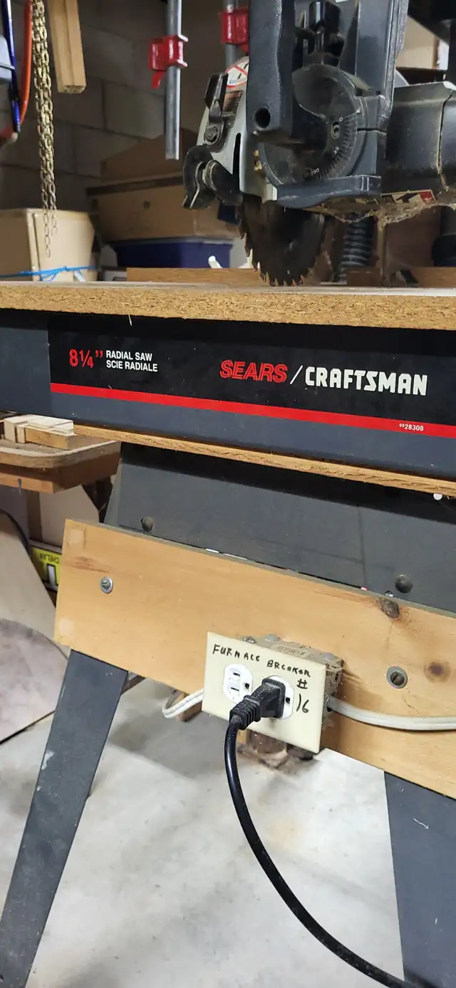 VINTAGE Craftsman Radio Arm Saw in Power Tools in Owen Sound - Image 3