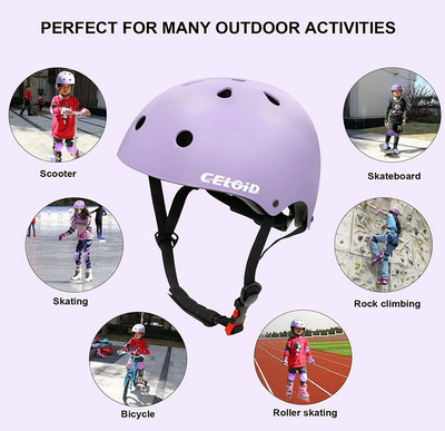 CELOID Kids Bike Helmet Skate MEDIUM Ages 8 to 16 - VIOLET - NEW, View more