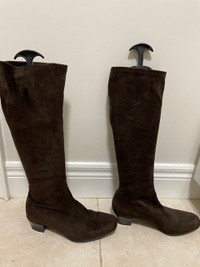 Women's Brown Suede Boots 7