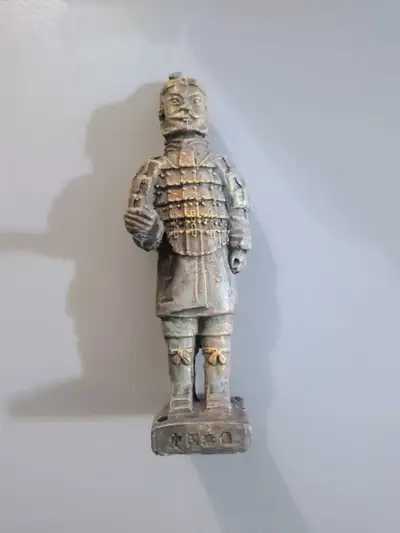 Vintage Chinese Terracotta Emperor Warrior Figurine, View more