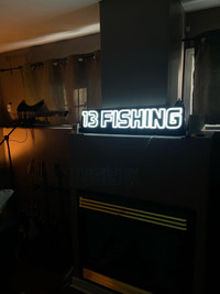 Led fishing sign  decoration 