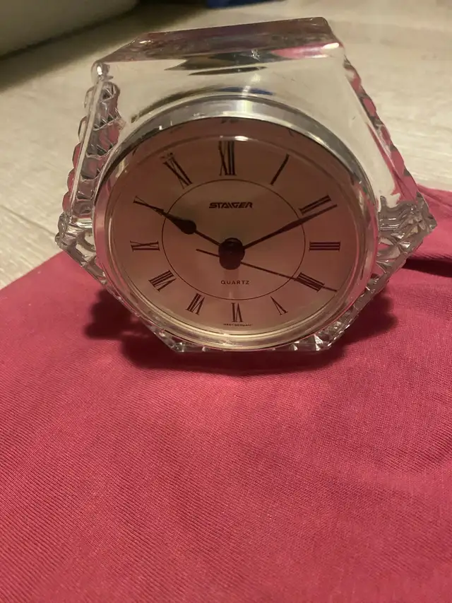 Vintage Staiger West Germany Quartz Crystal Desk Clock 