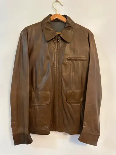 Maison Margiela Brown Leather Jacket - $900, View more