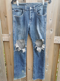 Vintage custom ripped jeans/denim/pants size 28