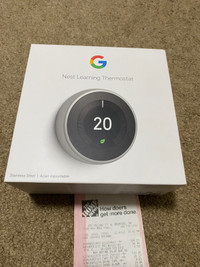 Google Nest Learning Thermostat (3rd Generation) - Brand New